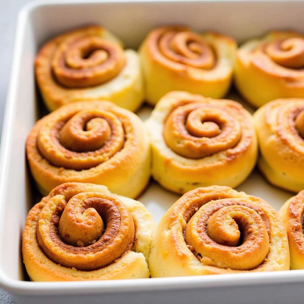 Gluten-Free Cinnamon Rolls Baking