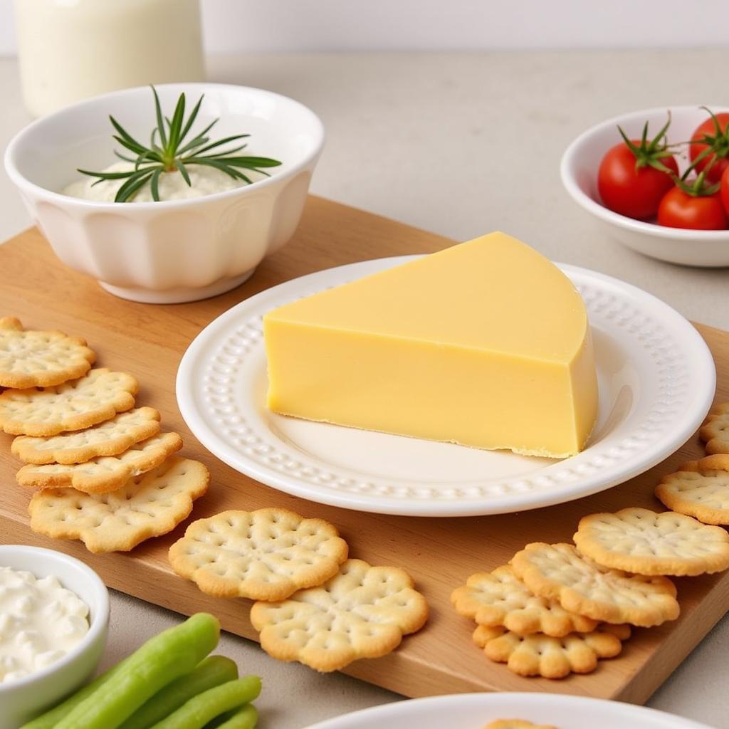 Gluten-Free Crackers with Alouette Cheese