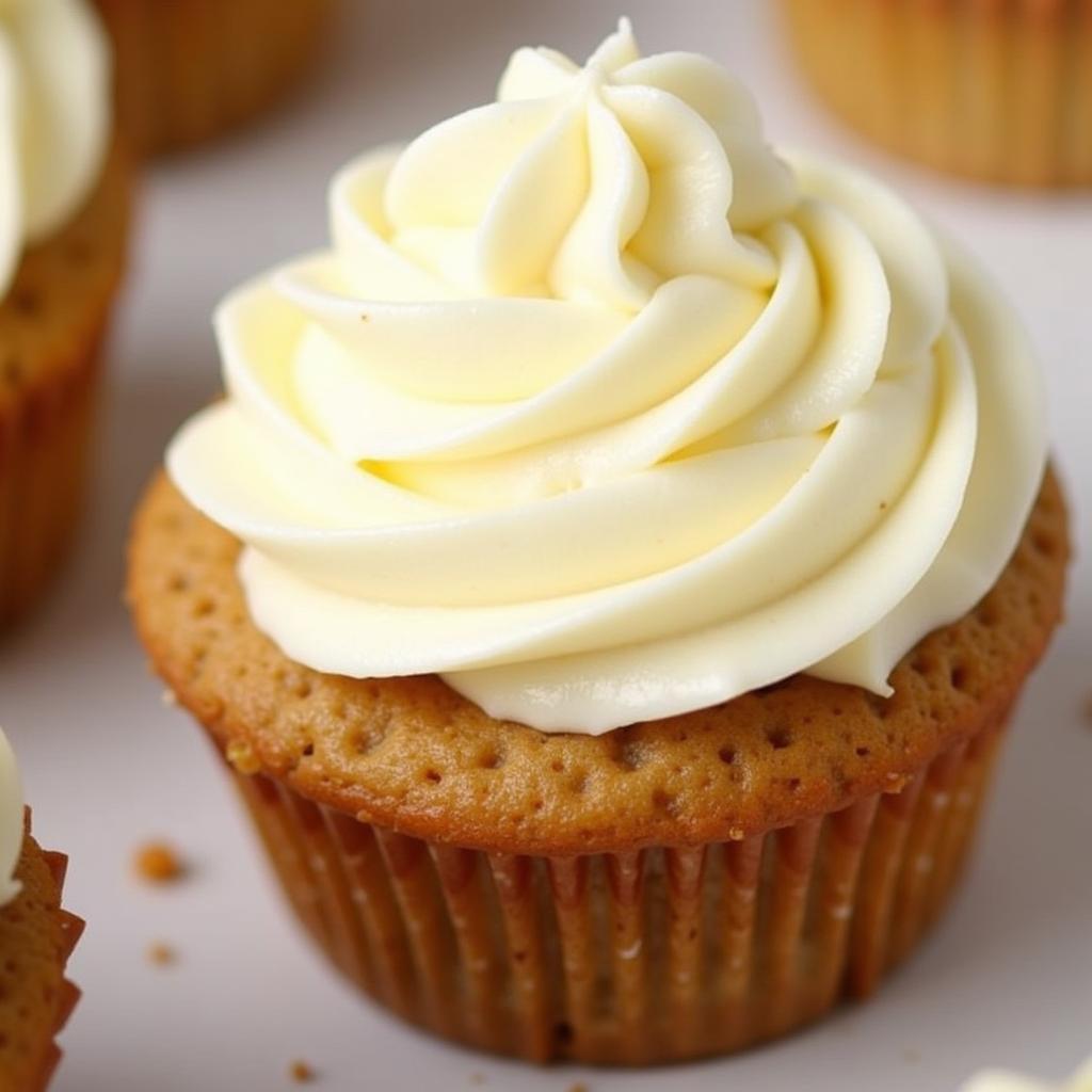 Gluten-Free Cream Cheese Iced Cupcake