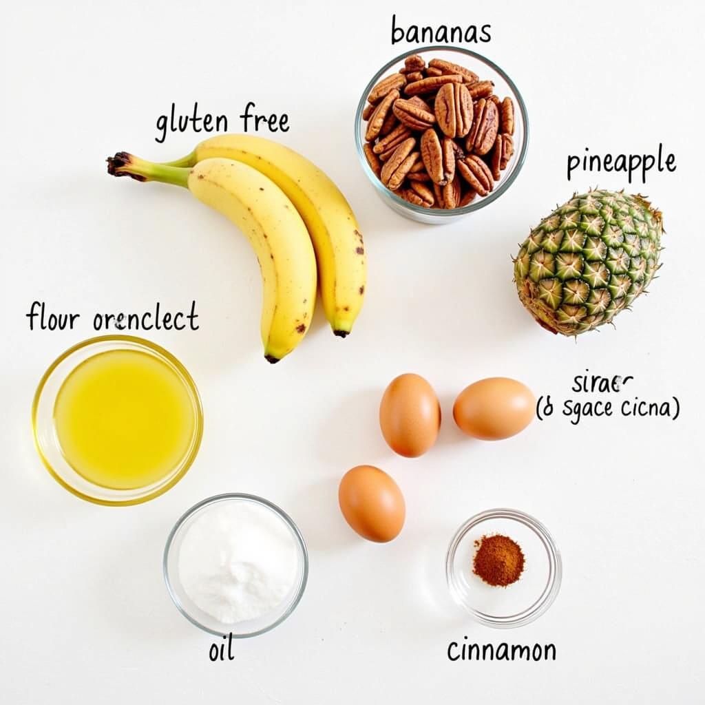 Gluten-Free Hummingbird Cake Ingredients