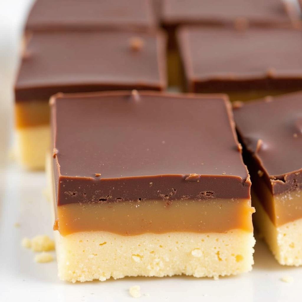 Sliced Gluten-Free Millionaire Shortbread