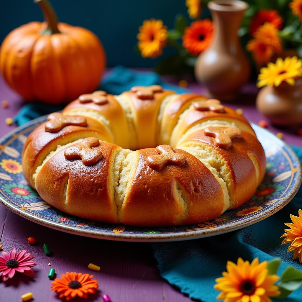 Gluten-Free Pan de Muerto Finished Product