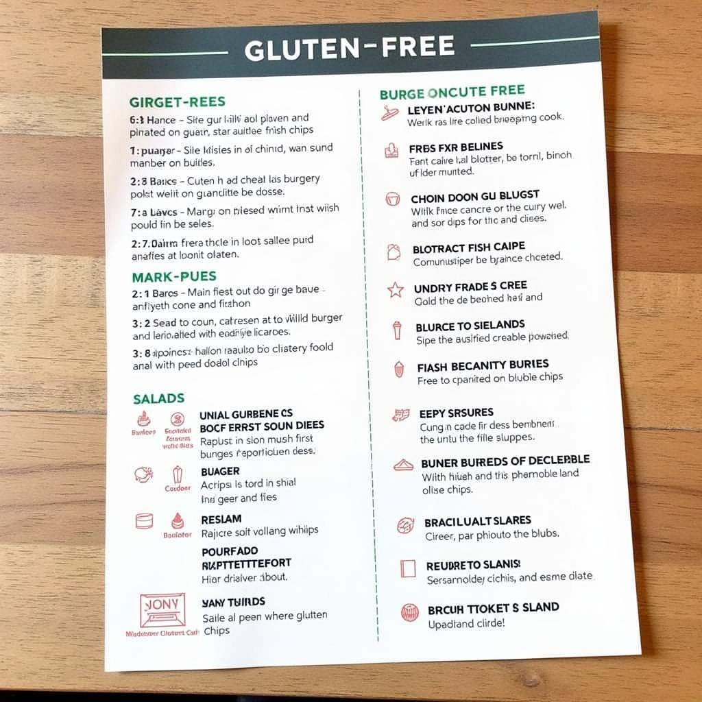 Gluten-Free Pub Menu Options