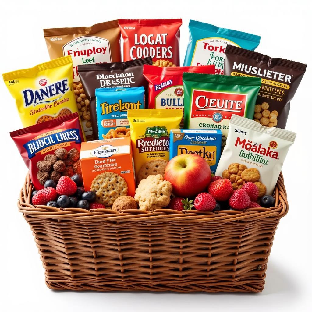 A Variety of Gluten-Free Snacks in a Basket