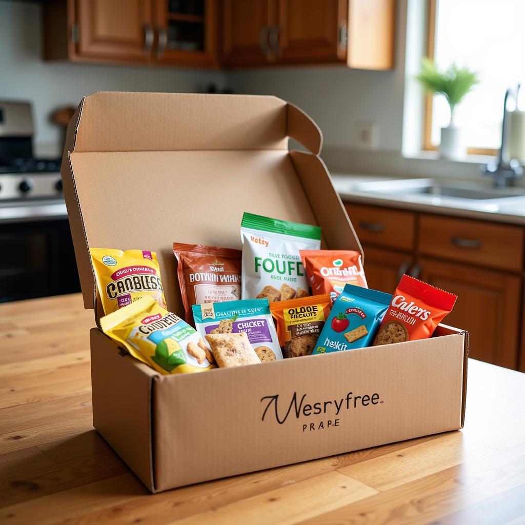 Variety of Gluten-Free Snacks in a Subscription Box