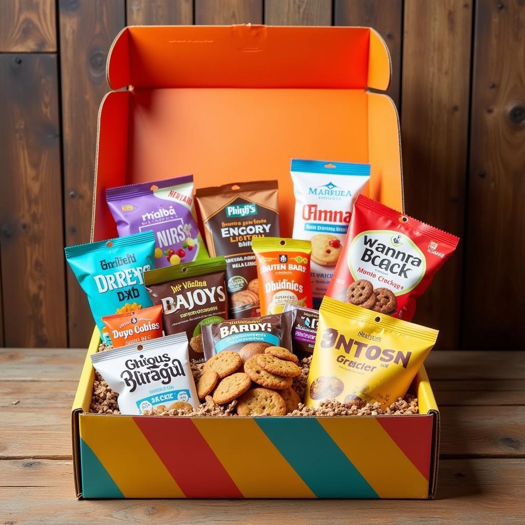 A Variety of Gluten-Free Snacks in a Box