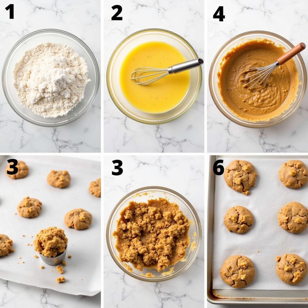 Baking gluten-free walnut cookies: a step-by-step visual guide