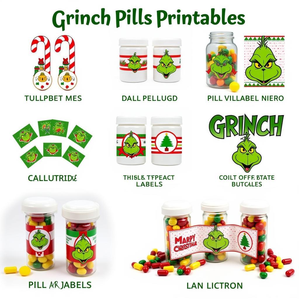 Grinch Pills Printable Options