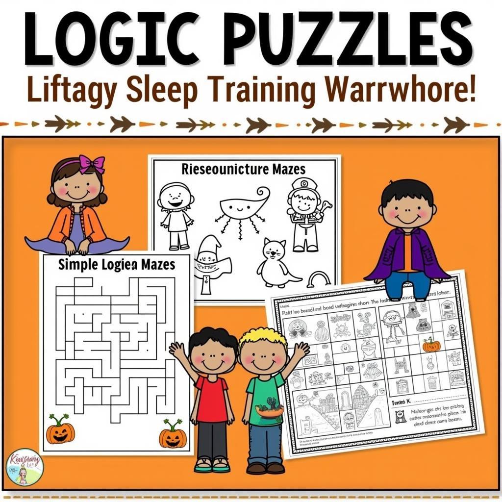 Halloween Logic Puzzles for Kids