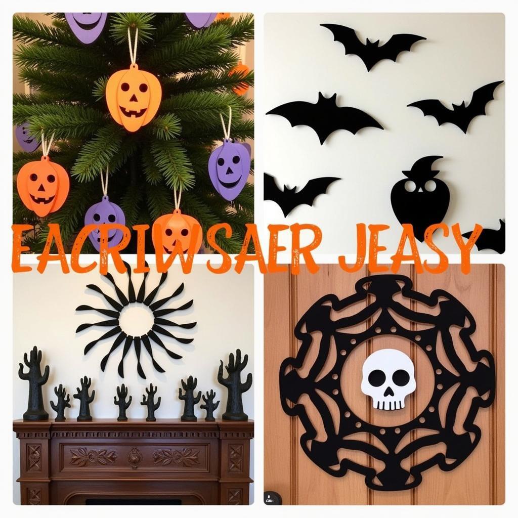 Displaying Halloween Scroll Saw Decorations