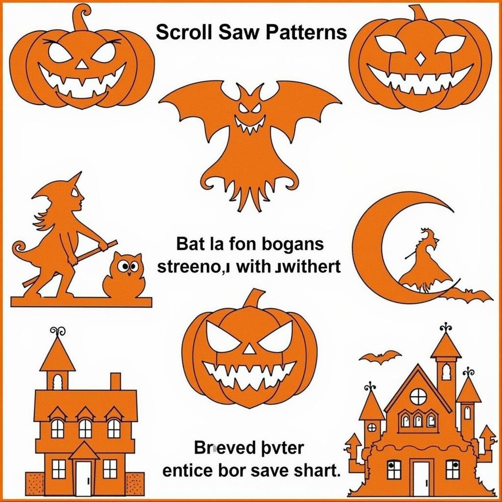 Variety of Halloween Scroll Saw Patterns