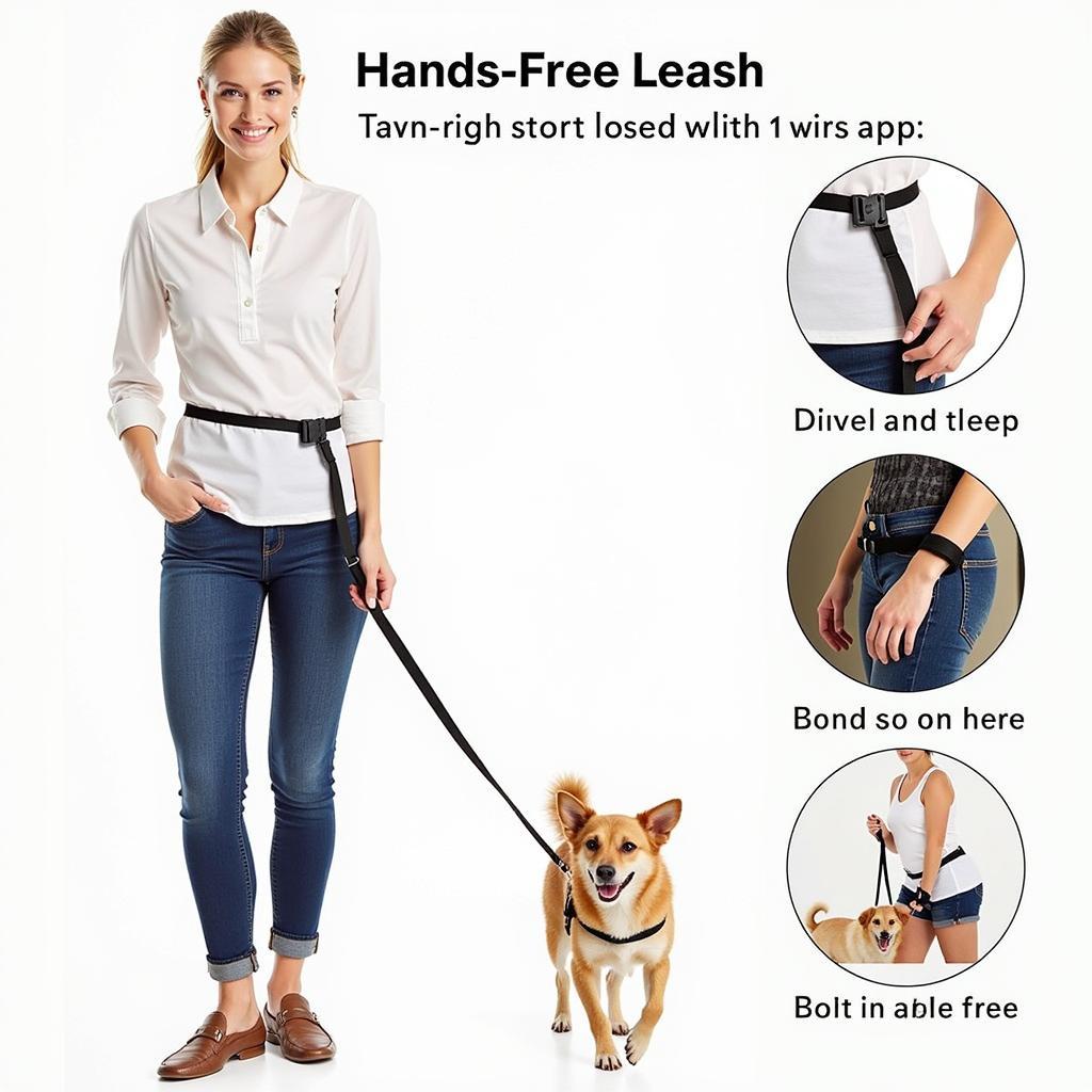 Hands Free Leash for Small Dog Walking