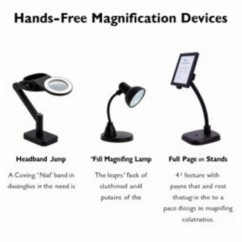 Various Hands-Free Magnification Options