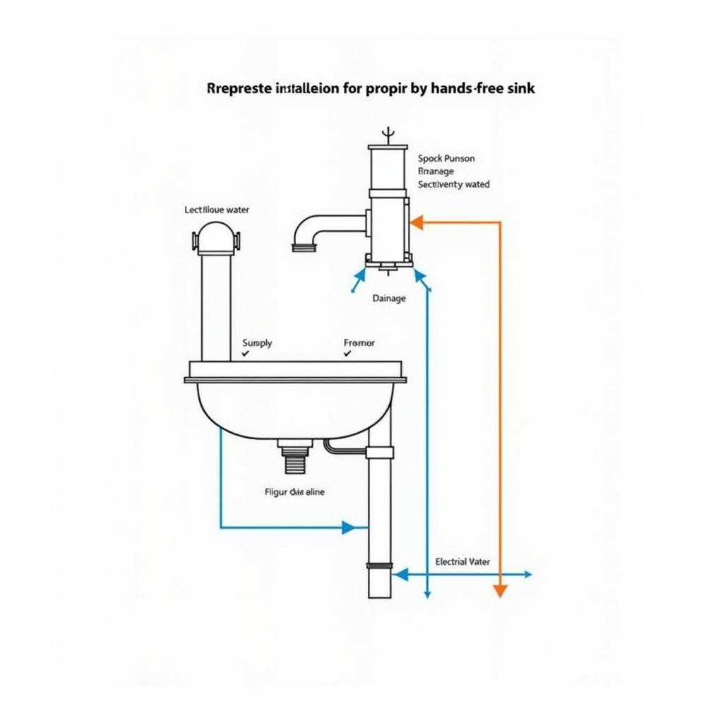 Hands-Free Sink Installation Diagram