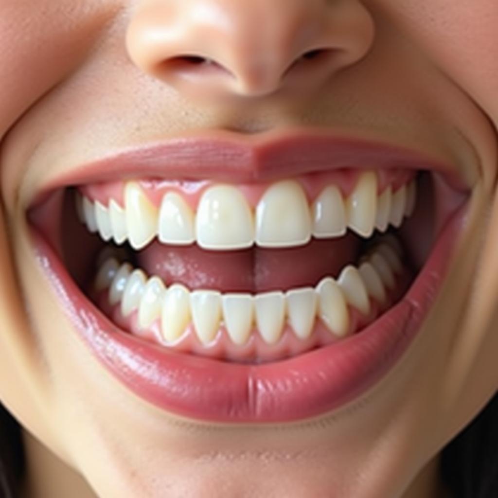 Patient Showing Off Straight Teeth After Orthodontic Treatment