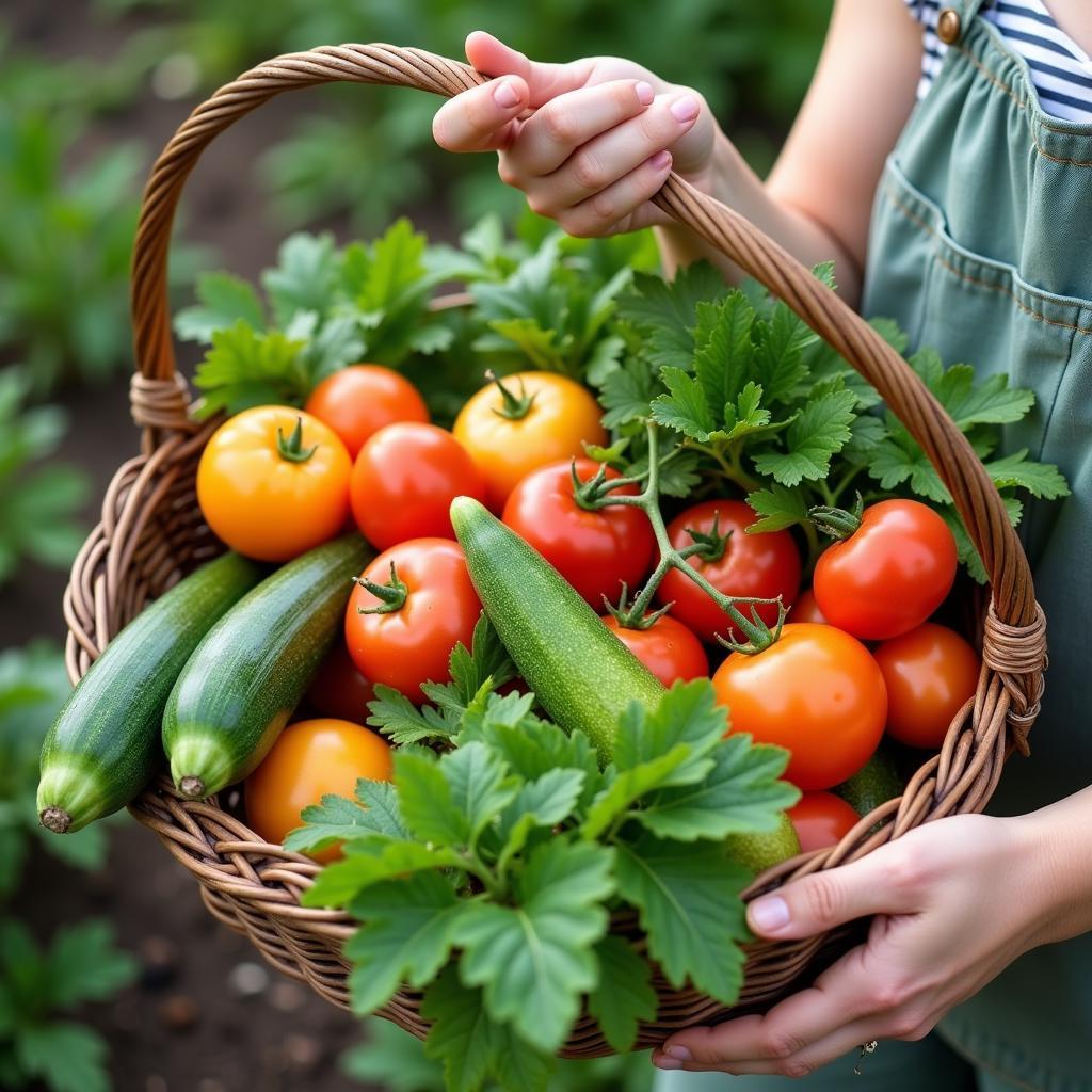 Harvesting Fresh Non-GMO Vegetables