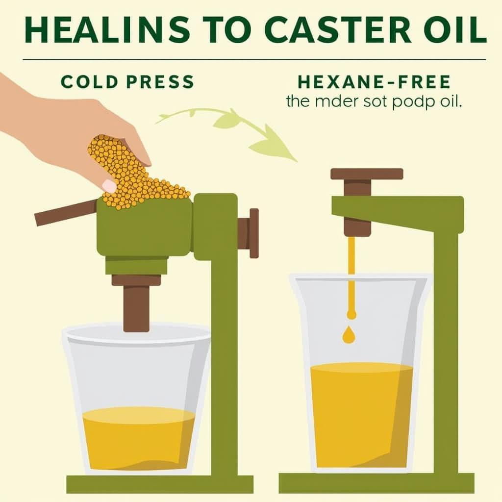 Hexane-Free Caster Oil Production Process