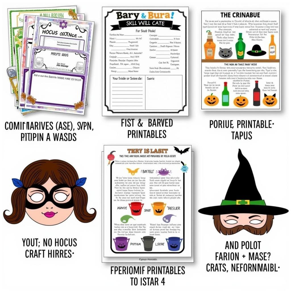 Creative Hocus Pocus Printable Crafts for Kids and Adults