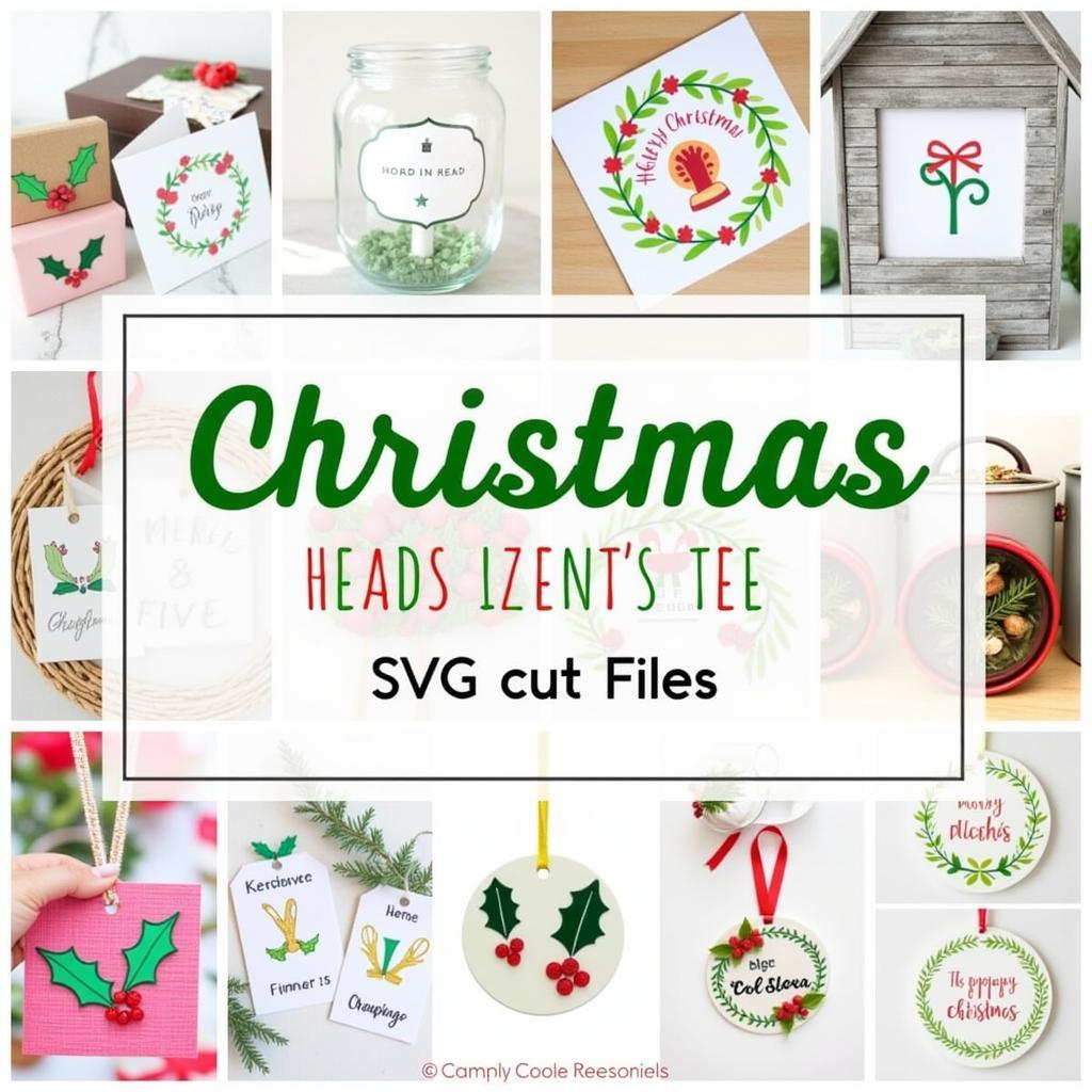 Holly SVG Cut Files for Christmas Crafts