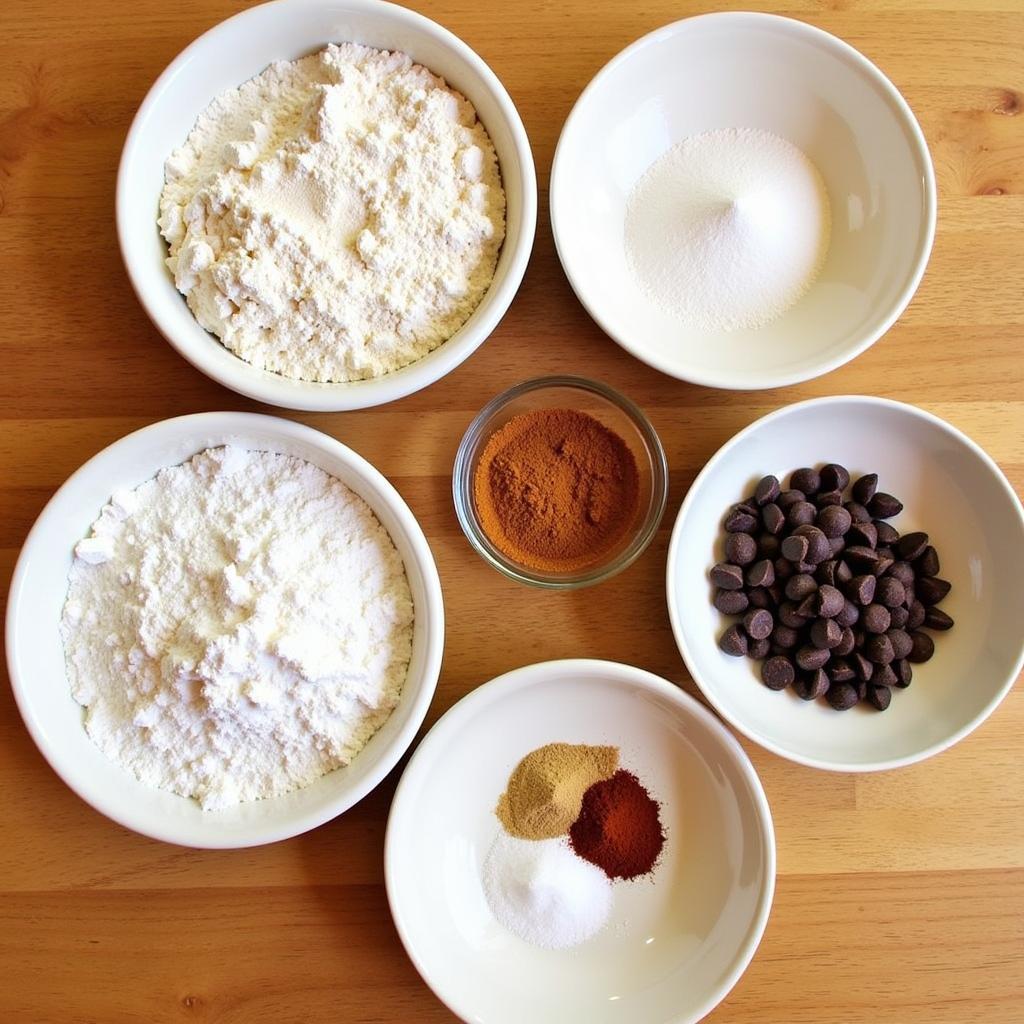 Ingredients for a Homemade Gluten-Free Cookie Mix