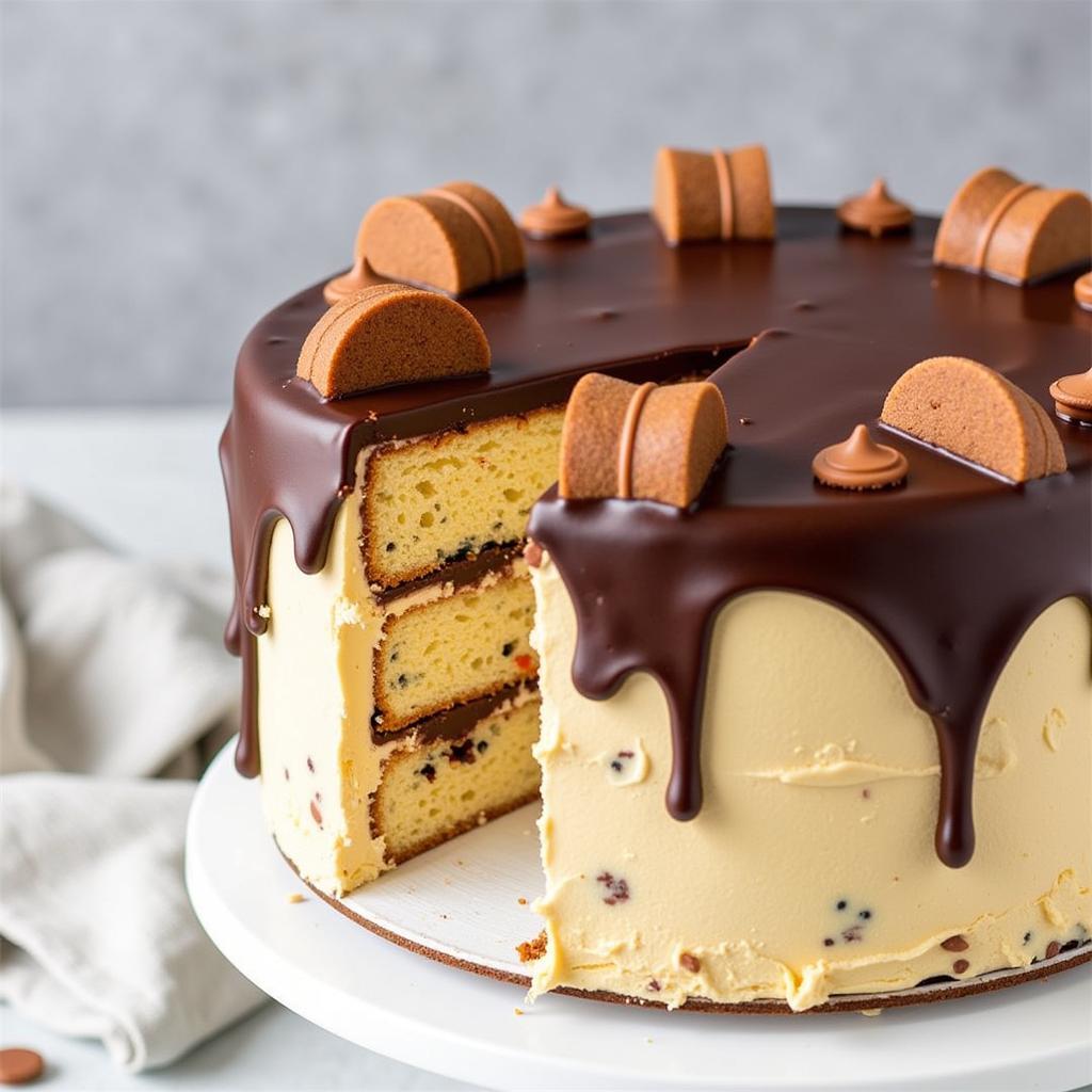 Homemade Gluten-Free Reese's-Inspired Ice Cream Cake