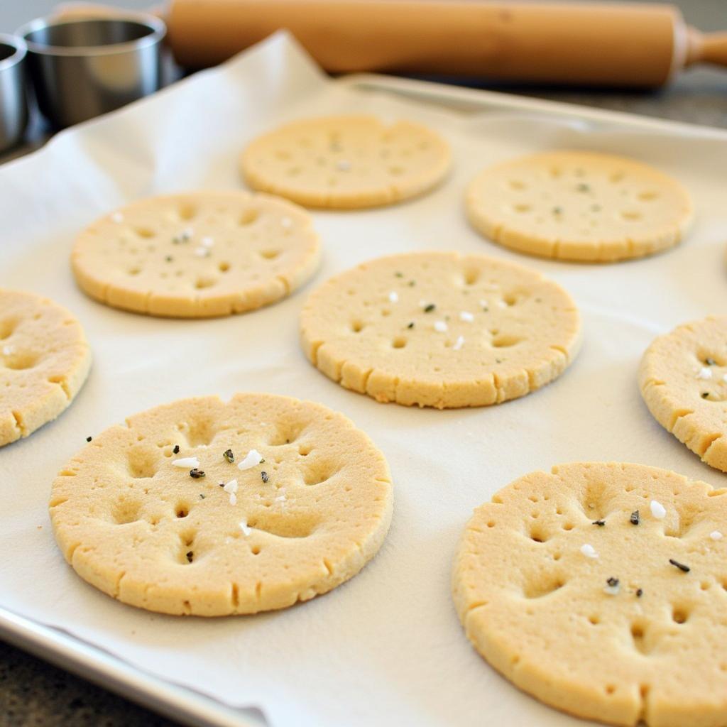 Homemade Gluten Free Sea Salt Crackers