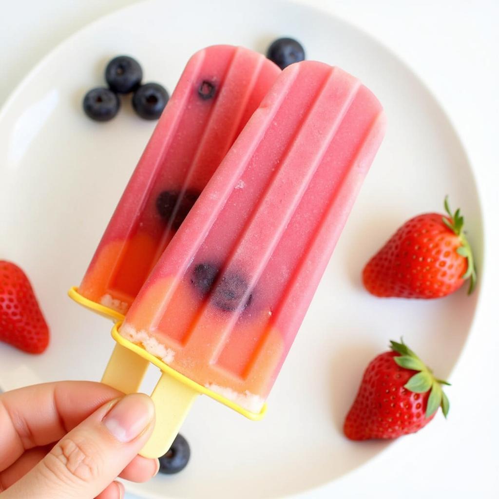 Homemade Sugar-Free Freezer Pops with Fresh Fruit