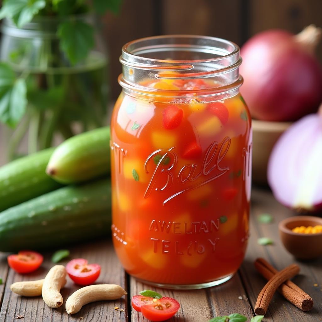 Homemade Sugar-Free Sweet Relish in a Jar