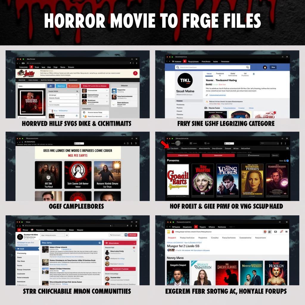 Horror Movie SVG Free Resources