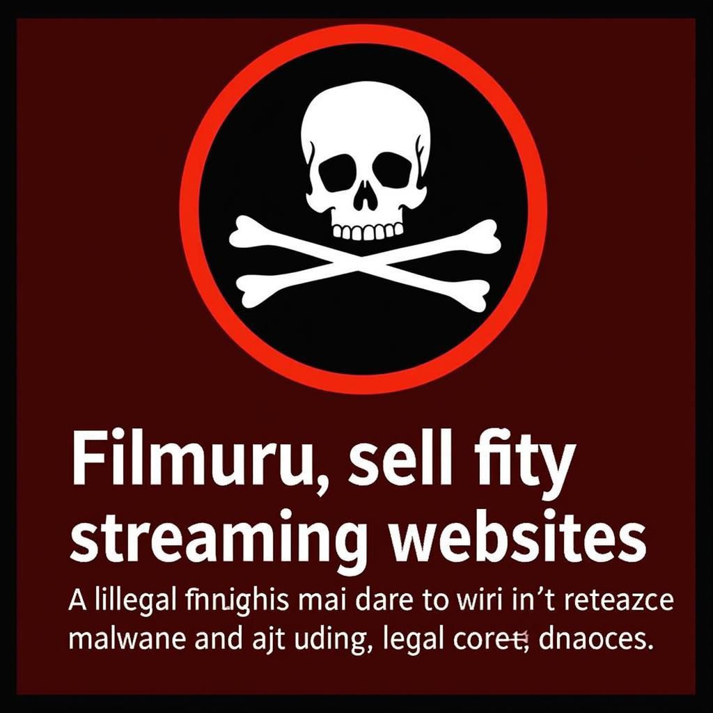 Warning Sign for Illegal Streaming