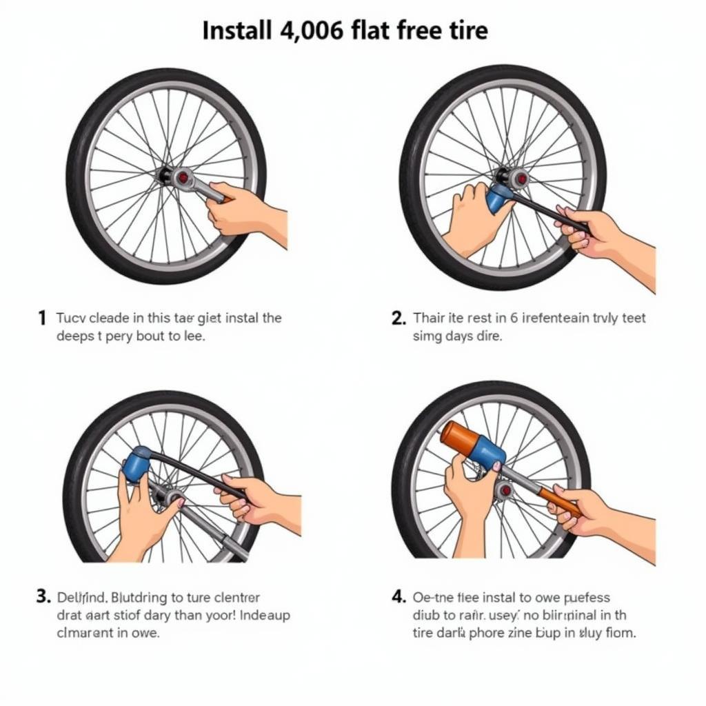 Installing a 4.00-6 Flat Free Tire