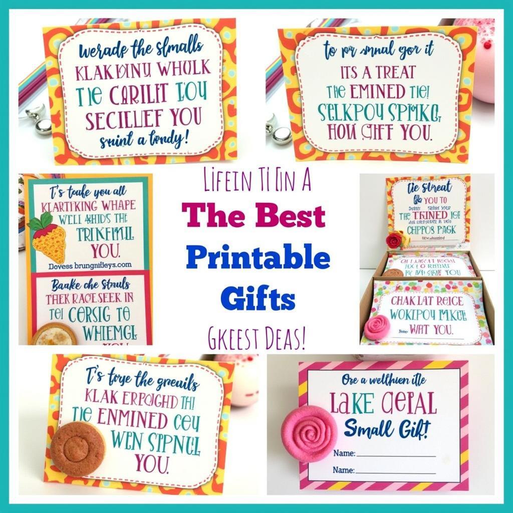 Printable "It's a Treat" Gift Ideas