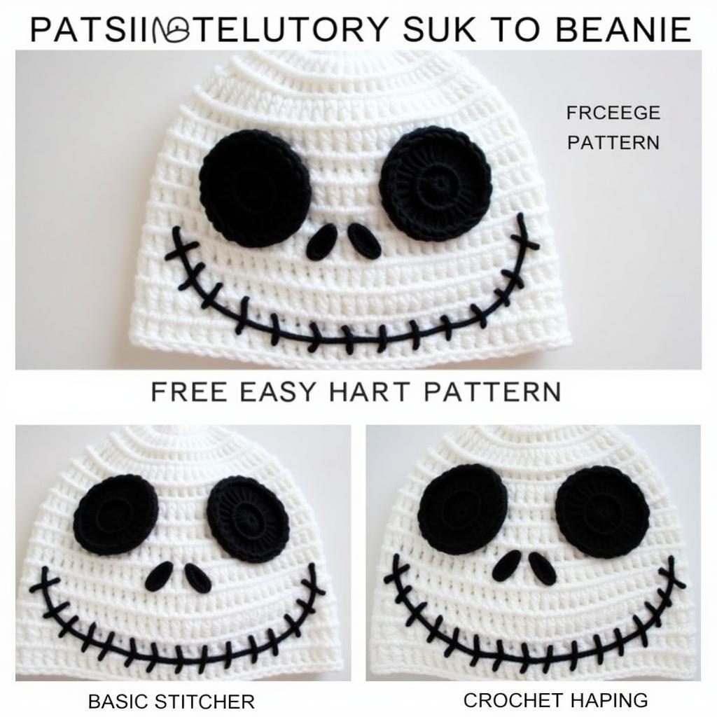 Jack Skellington Crochet Hat Pattern for Beginners