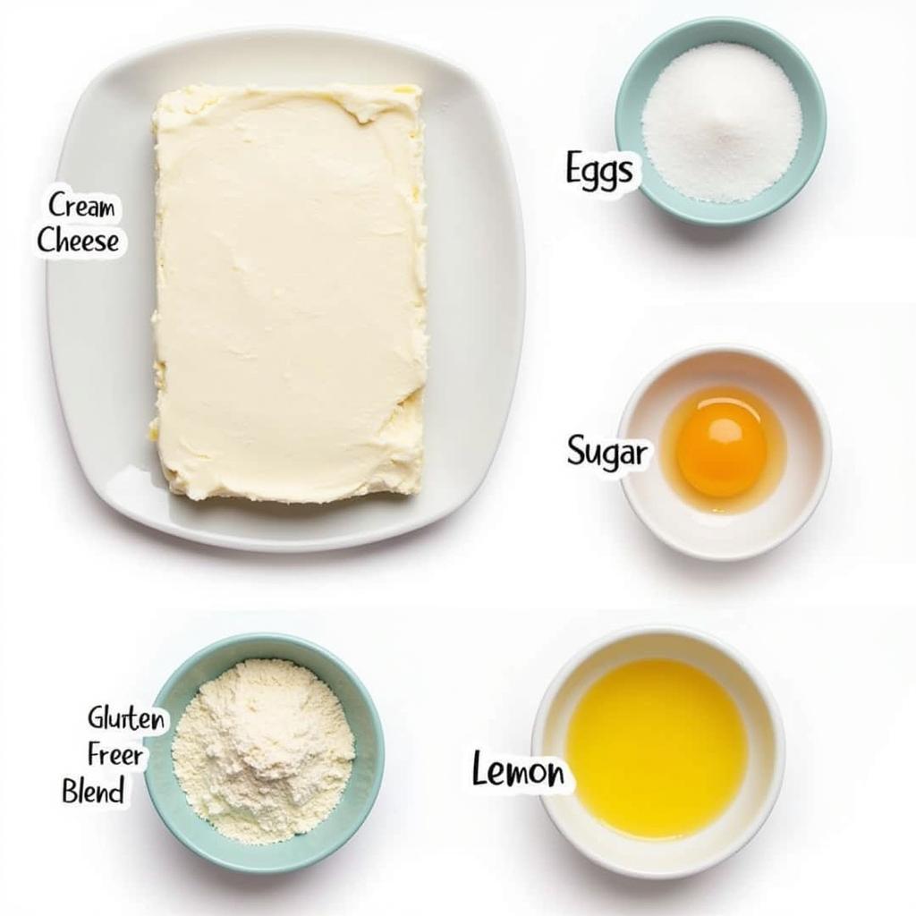 Gluten-Free Japanese Cheesecake Ingredients