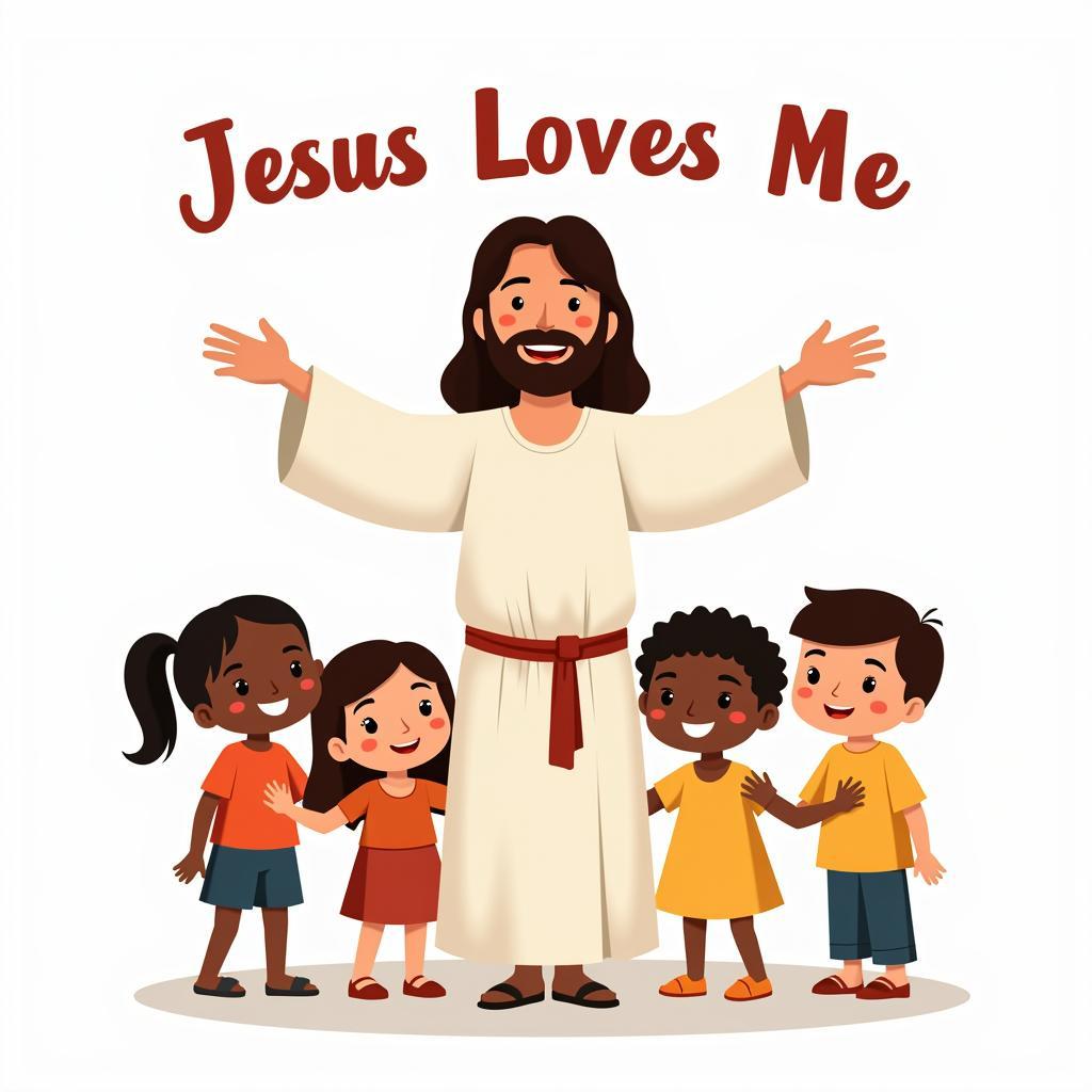 Jesus Loves Me Coloring Page Free Printable