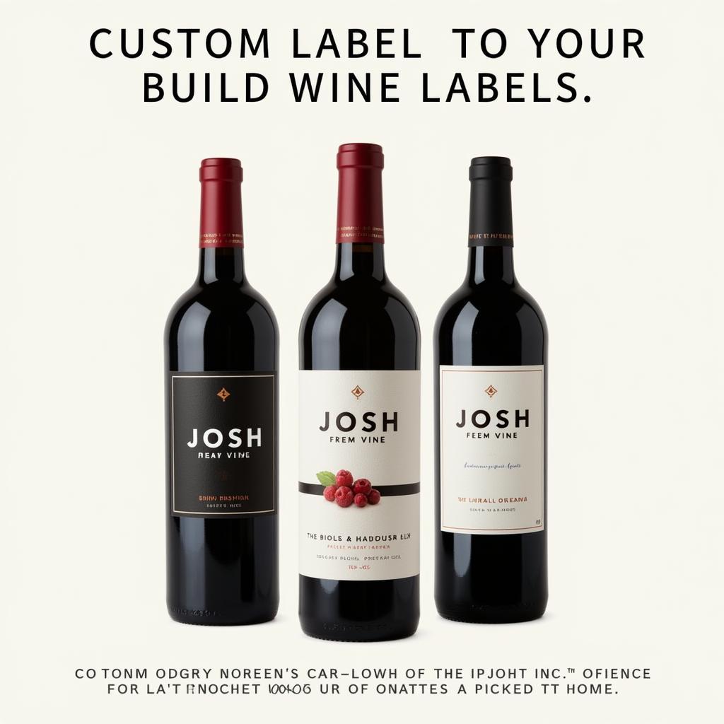 Josh Wine Free Labels Branding