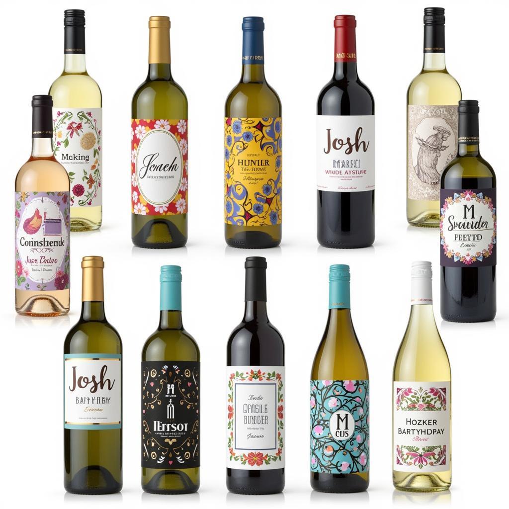 Josh Wine Free Labels Design Options