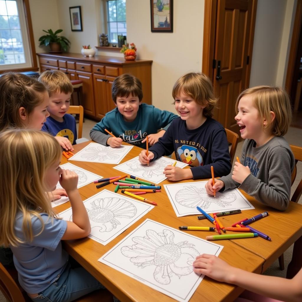 Kids Coloring Turkey Disguises