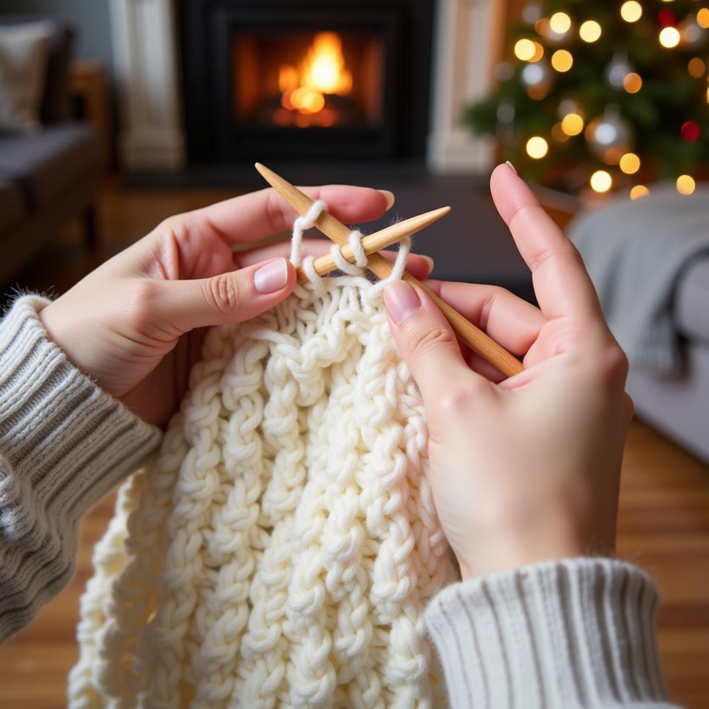 Beginner-Friendly Knit Tree Skirt Pattern Free