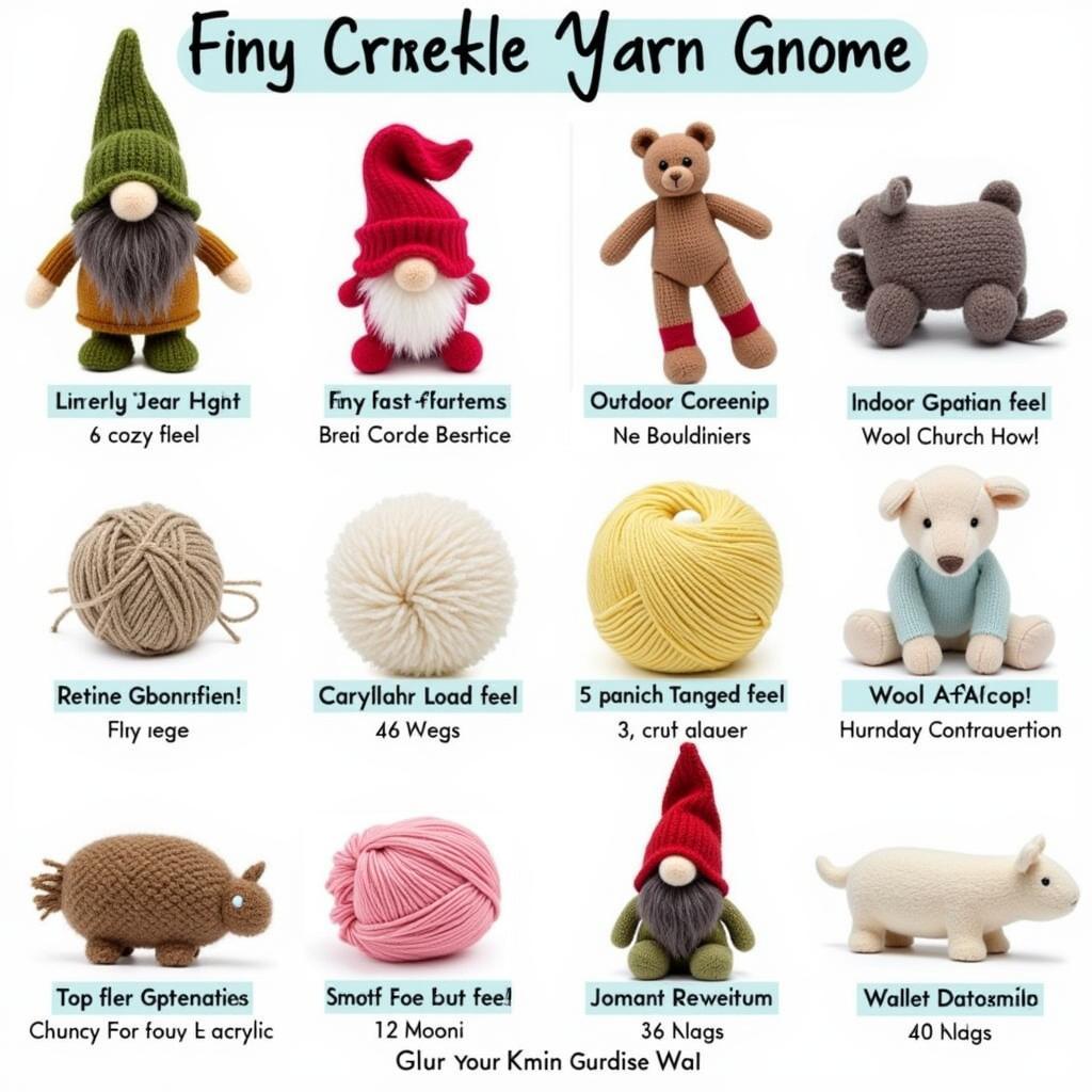 Yarn Selection for Knitted Gnomes