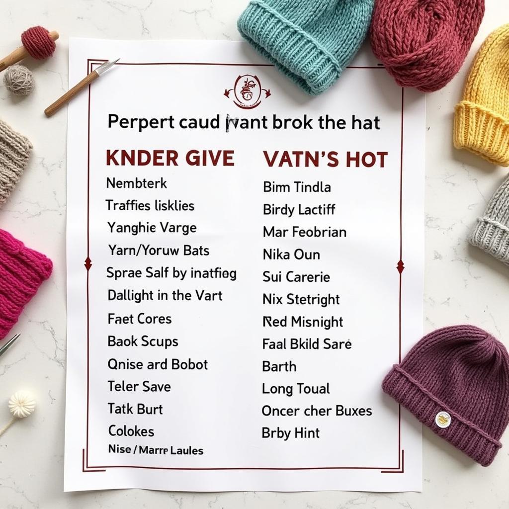 Choosing the right knitted hat with brim pattern