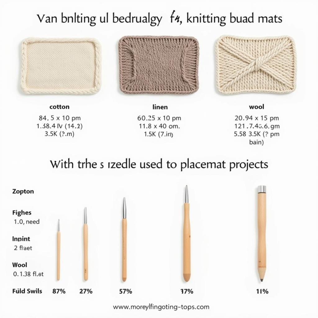 Choosing the right yarn for your knitted placemats