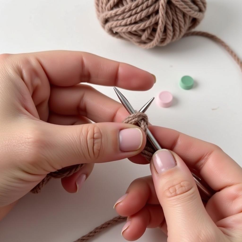 Knitting a Cupcake Hat: Work in Progress