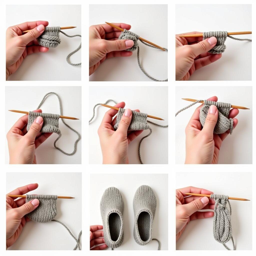 Step-by-Step Guide to Knitting Slippers on Two Needles