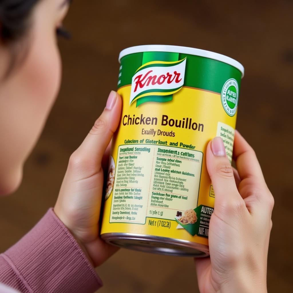 Checking Knorr Chicken Bouillon Ingredients