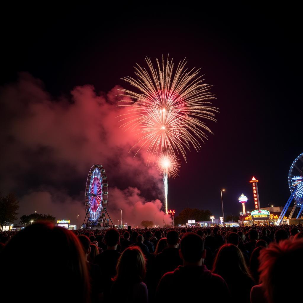 Spectacular Fireworks Display at the Lamar Free Fair