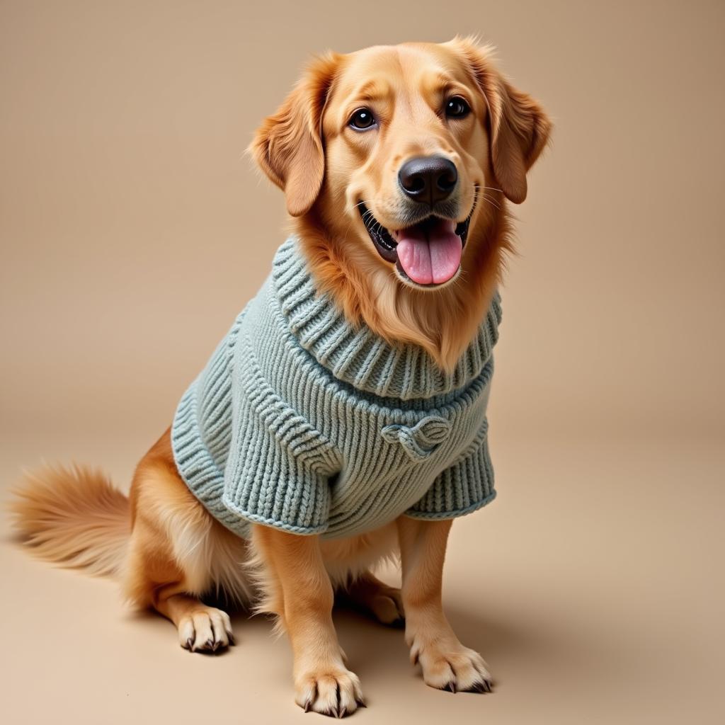 Free Crochet Pattern for a Large Dog Sweater