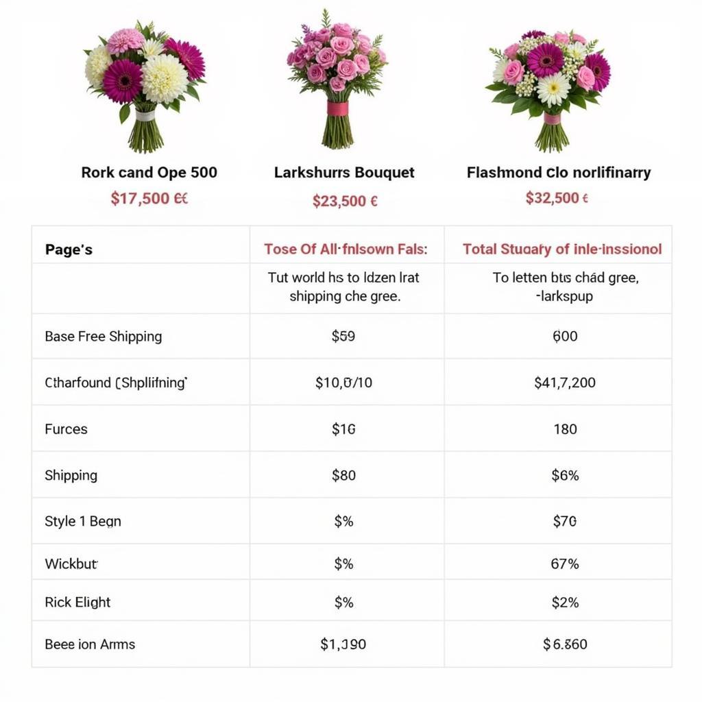 Comparing Larkspur Bouquet Options and Shipping Costs