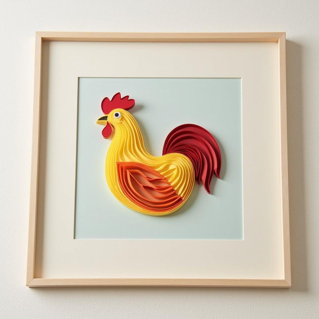 Layered Chicken SVG Wall Art