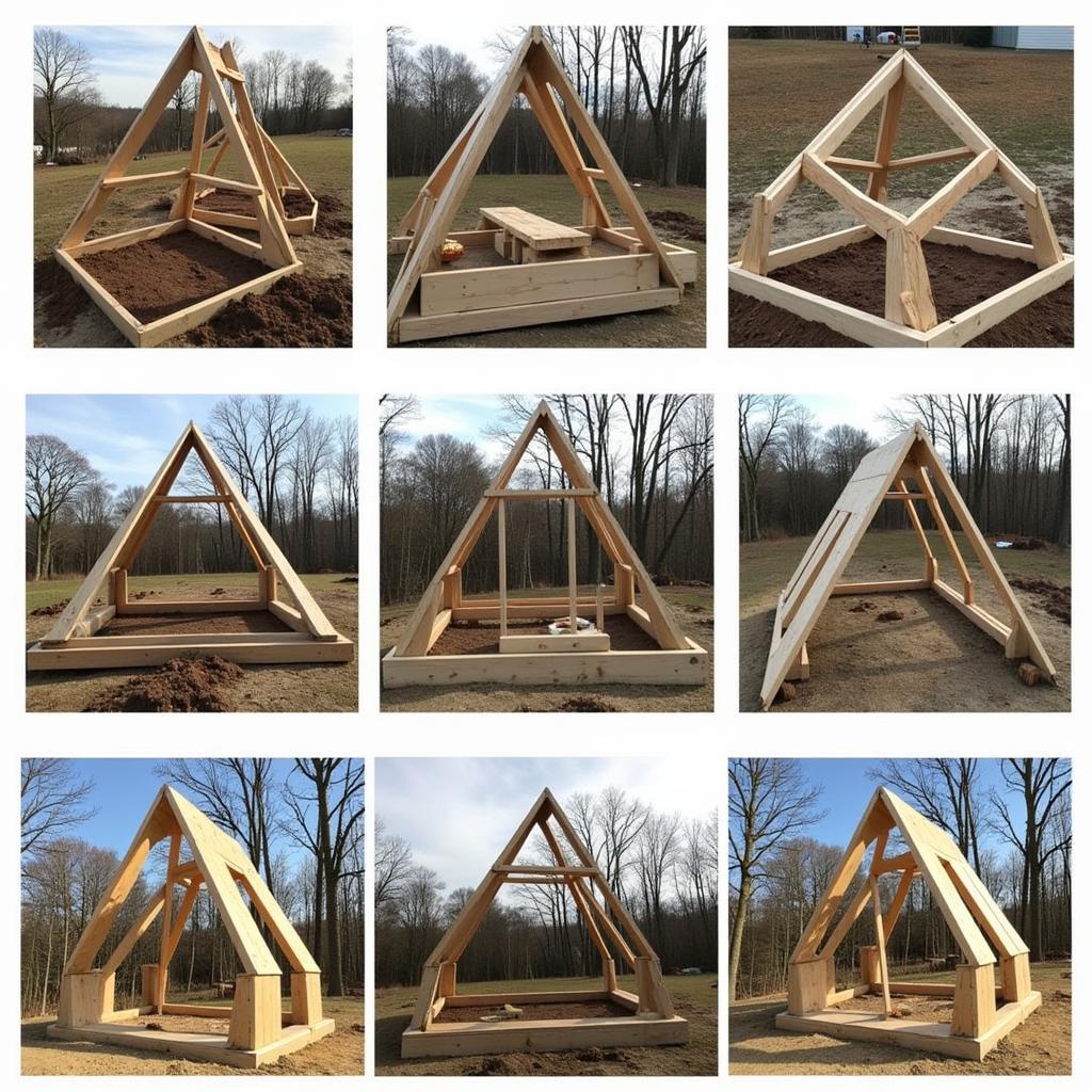 Lean-to Free Standing Construction Process